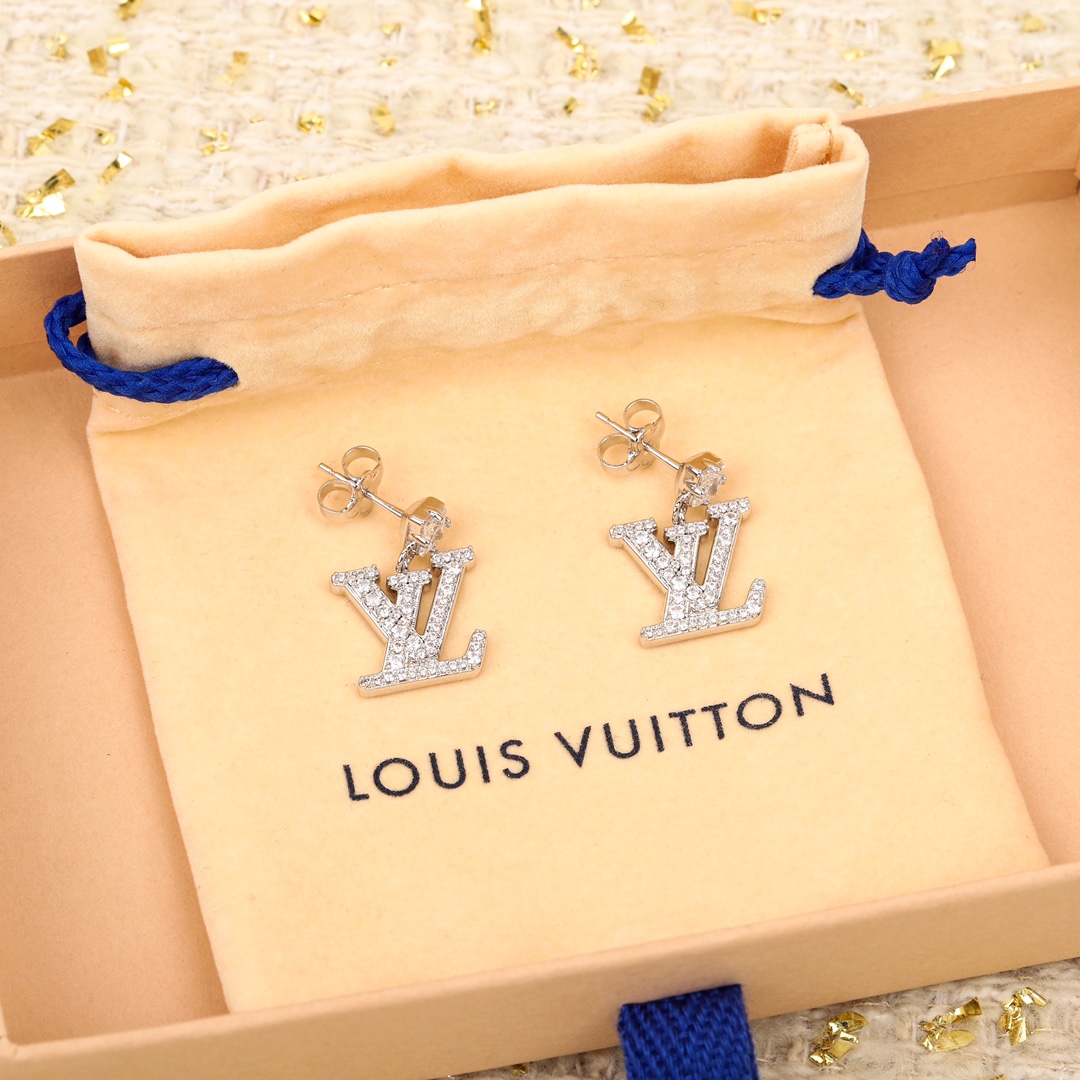 Louis Vuitton diamond earrings