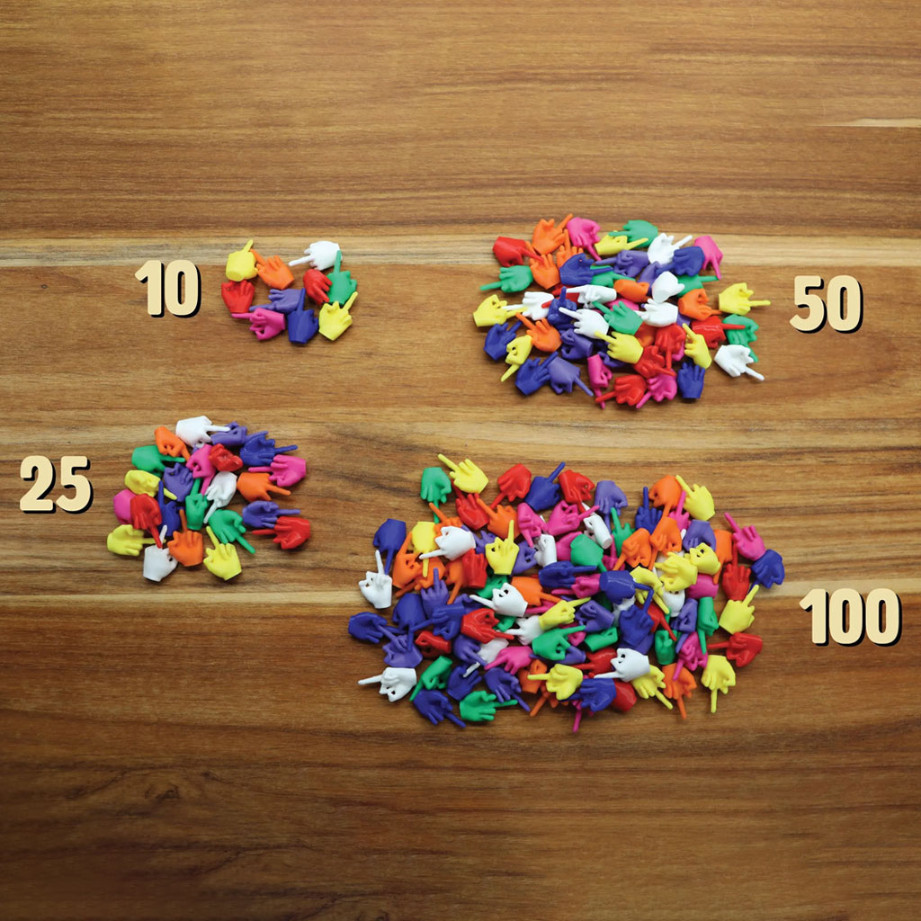 Mini Middle Fingers - Funny Plastic Fuck Hands in Bold Colors or Mix Pack