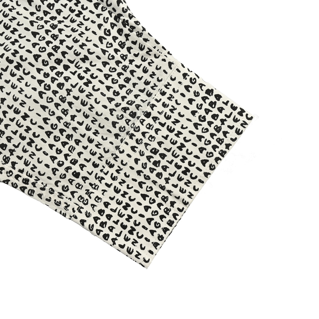 Balenciaga 24Fw Letter Archive Barrage Print Shirt