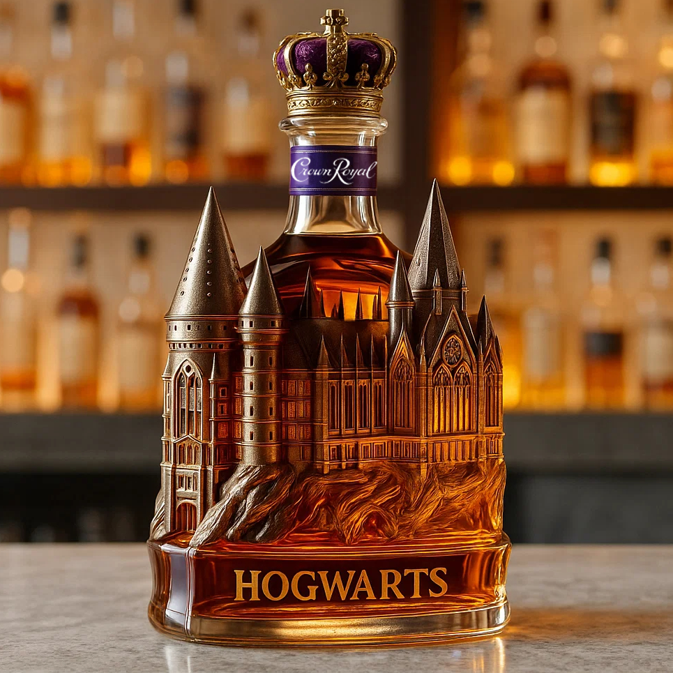 Hogwarts Castle Whiskey Bottle