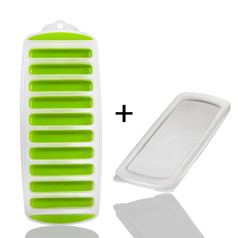 Silicone Ice Cube Tray, BPA-Free, Ideal for Water Bottles & Sports Bottles, Flexible & Stackable Design for Quick Release, Ice Cube Trays for Freezer(11.6