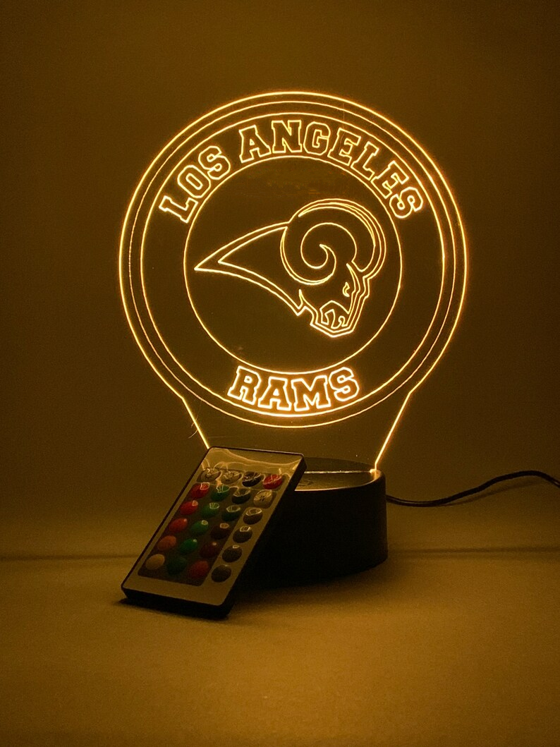LOS ANGELES RAMS 3D LAMP PERSONALIZED