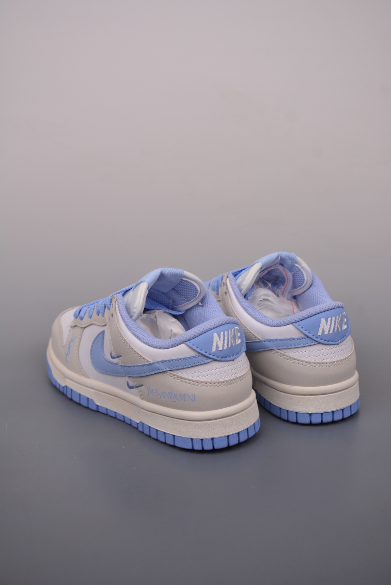 Yves Saint Laurent x Nike SB Dunk Low YSL white gray blue GF2409-168