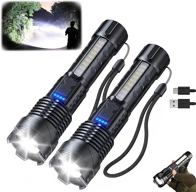 2025 New Upgraded A70 Tactical LED Flashlight💥💥（1500 Lumen Rechargeable Multi-Function Flashlight）