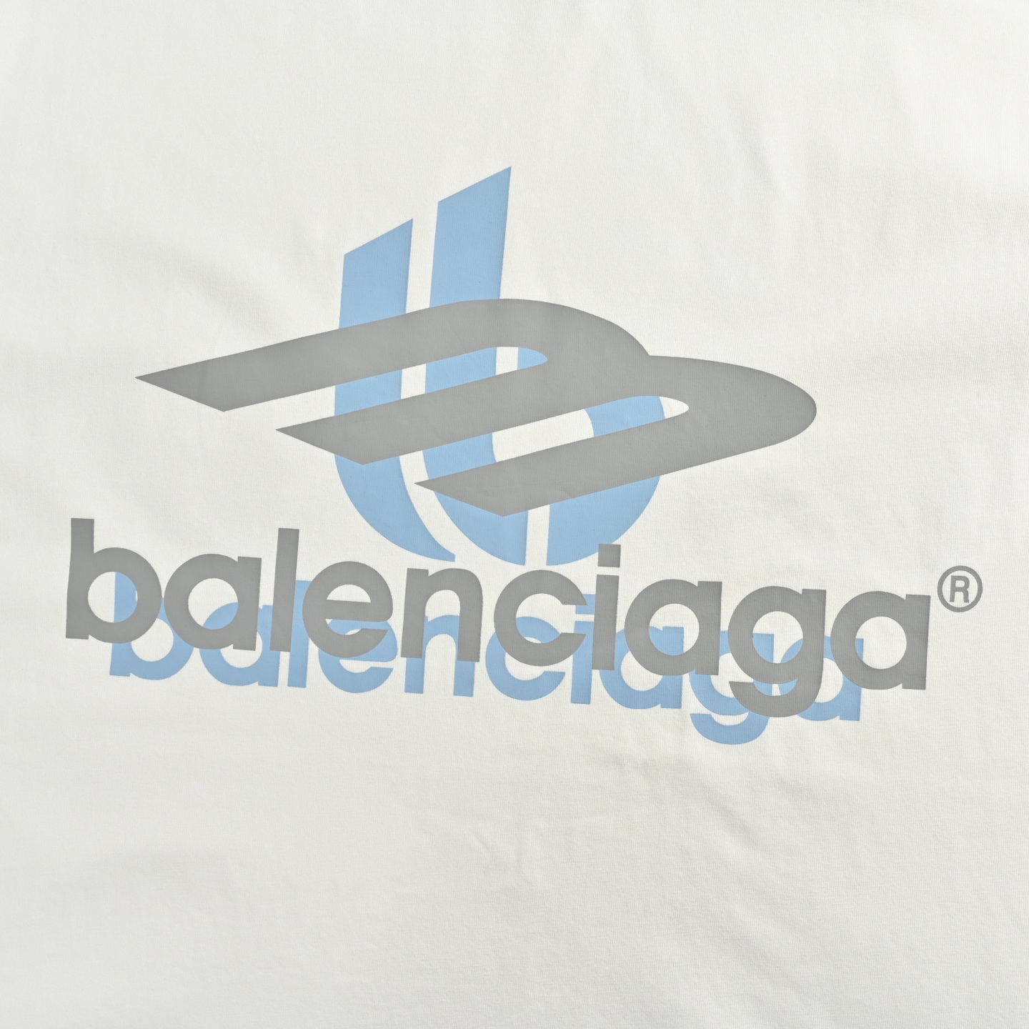 Balenciaga 25ss overlapping letter logo print short sleeves