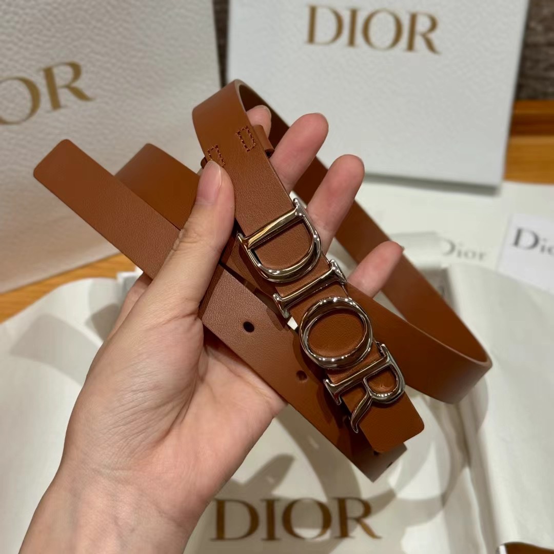 Dior Cowhide Women's Belt 2.0CM Width