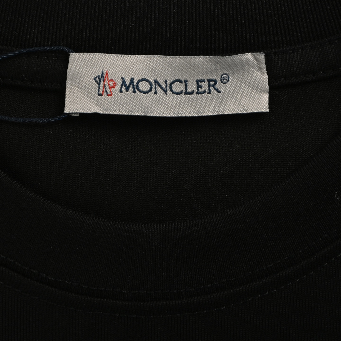 Moncler 25ss chest patch back letter print short sleeves