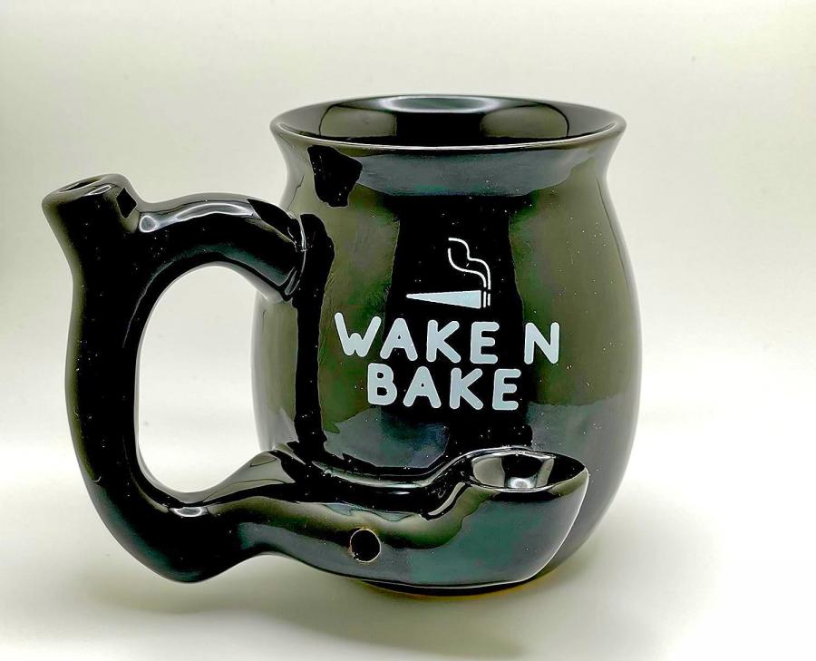 Creative ceramic marble pattern multifunctional smoking pipe ceramic coffee cup