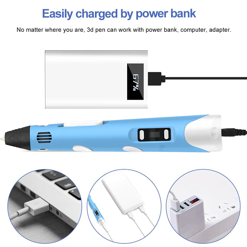(🔥NEW YEAR EARLY SALES 50% OFF)New Upgraded 3D Printing Pen - BUY 2 GET 8% OFF & FREE SHIPPING
