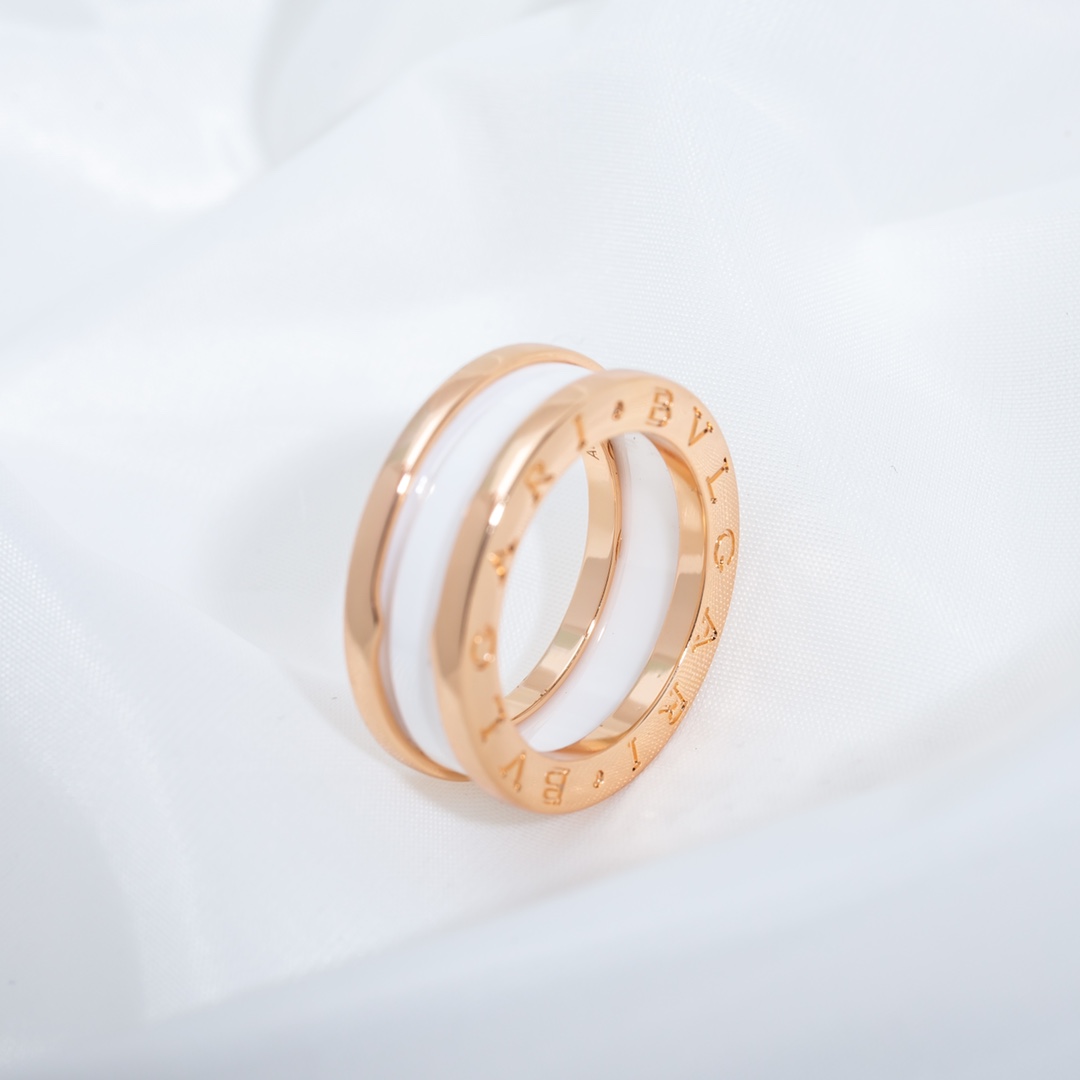 Bulgari Narrow Ceramic Ring