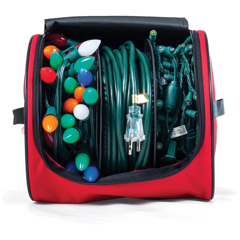 Premium Christmas Light Storage Bag - Includes 3 Spools