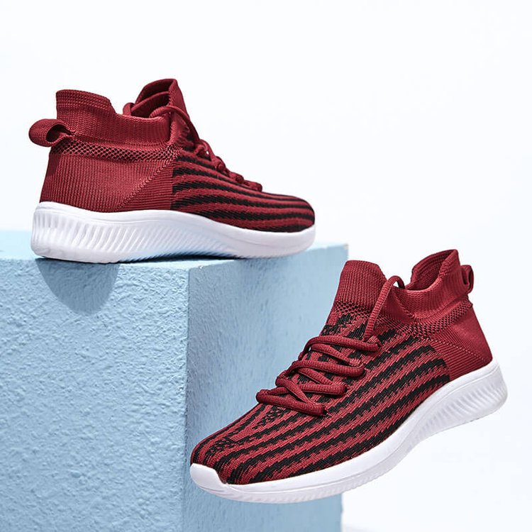 Men's Flying Woven Lace-Up Sneakers