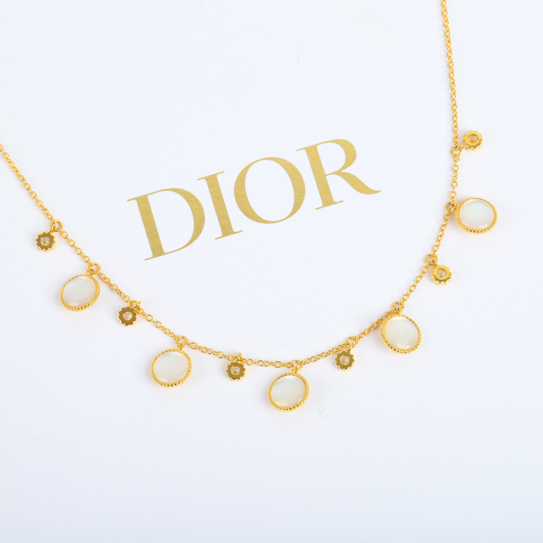 Dior compass diamond necklace
