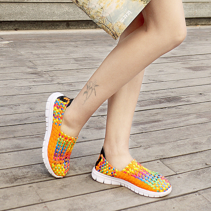 Enjoy Breathable Comfort with Hollow Out Braided Shoes
