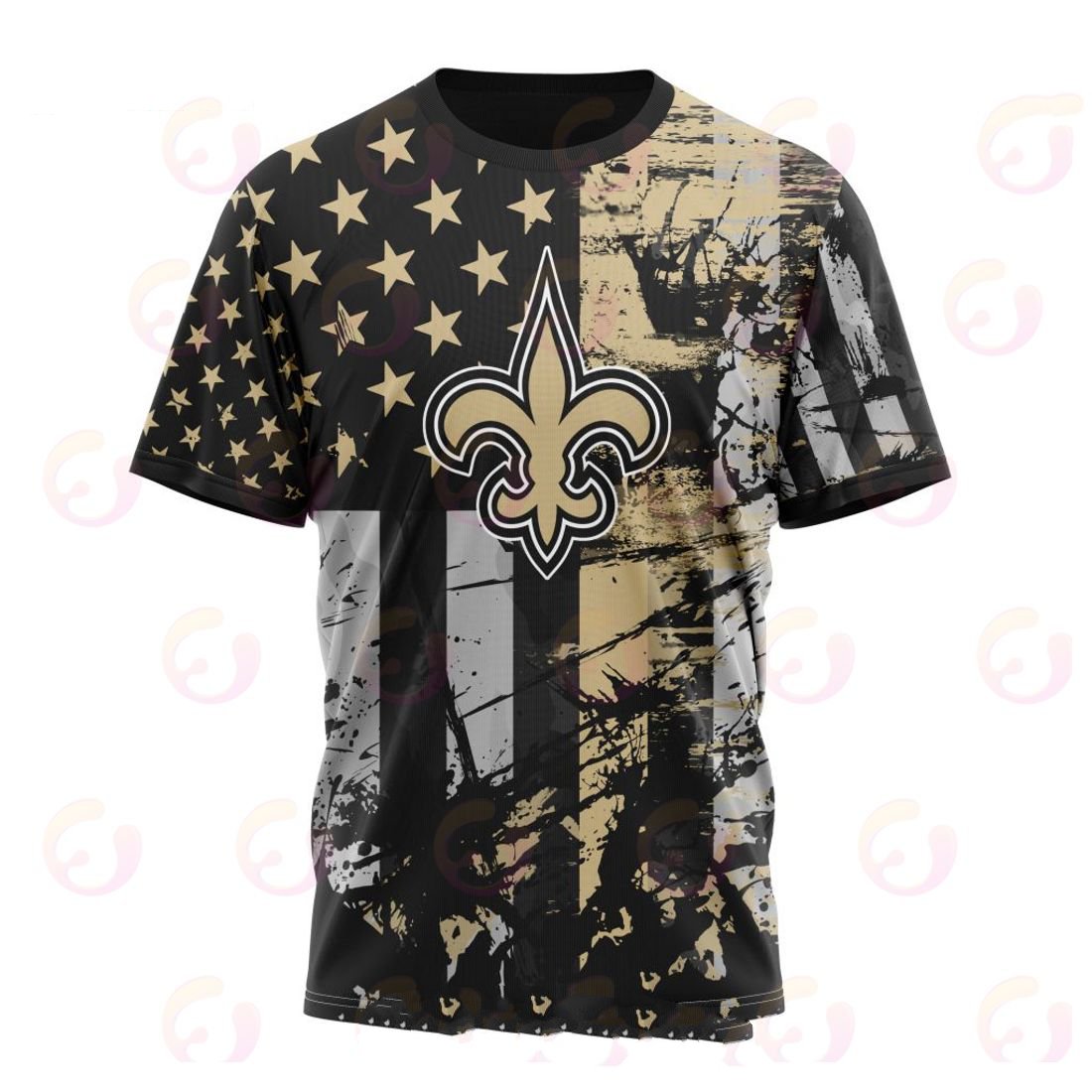 NEW ORLEANS SAINTS 3D HOODIE JERSEY FOR AMERICA