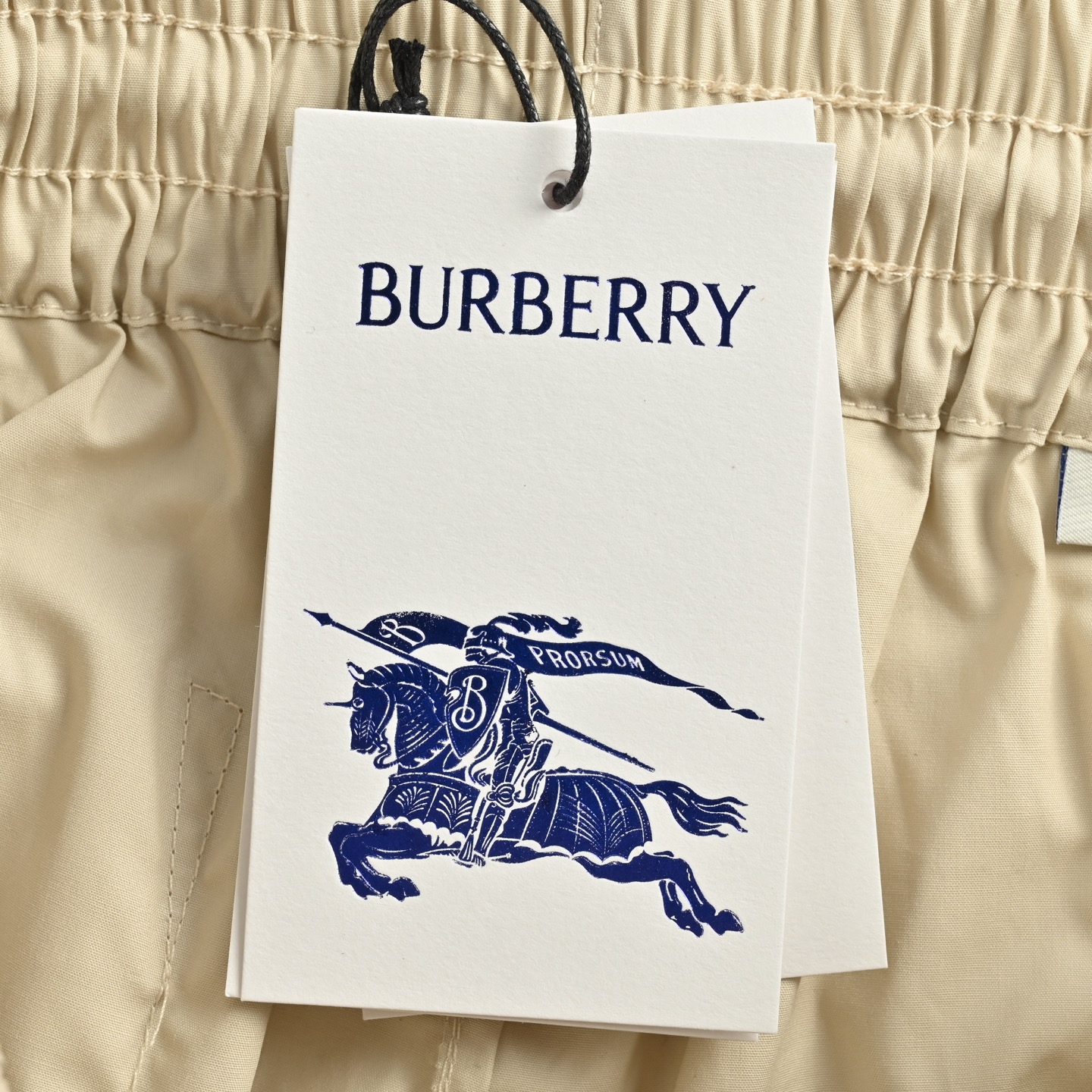 Burberry 25ss hemp rope embroidered lettering shorts