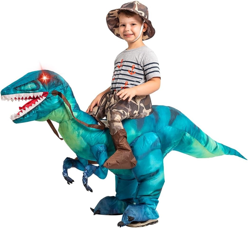 ✨Last Day 50% OFF✨Inflatable Dinosaur Costume for Kids，Halloween Costumes Boys Girls