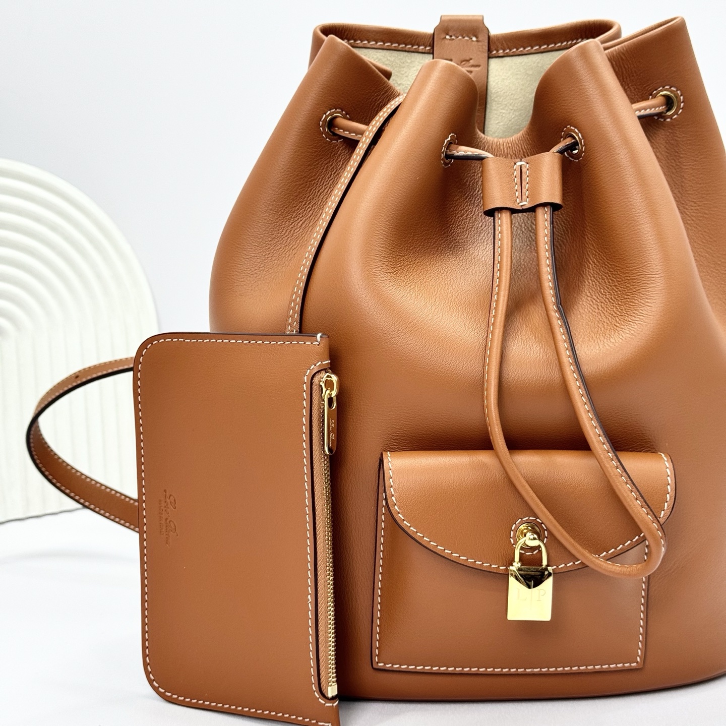 Loro Piana Extra Drawstring Backpack FAP4322