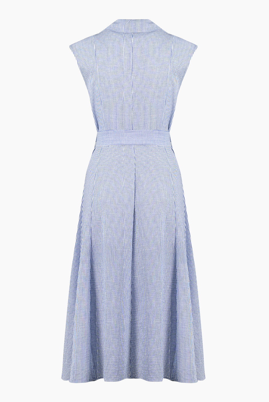 Vestido corto de rayas