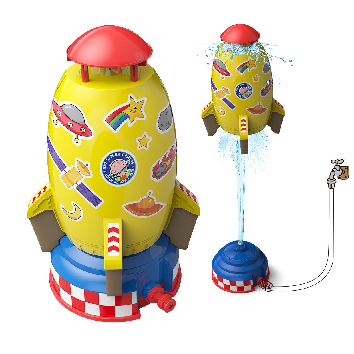 🔥Last Day Promotion-[SAVE 65% OFF]--2023 Summer Toy--Launch Water Rocket Outdoor Sprinkler Toy--BUY 2 GET FREE SHIPPING