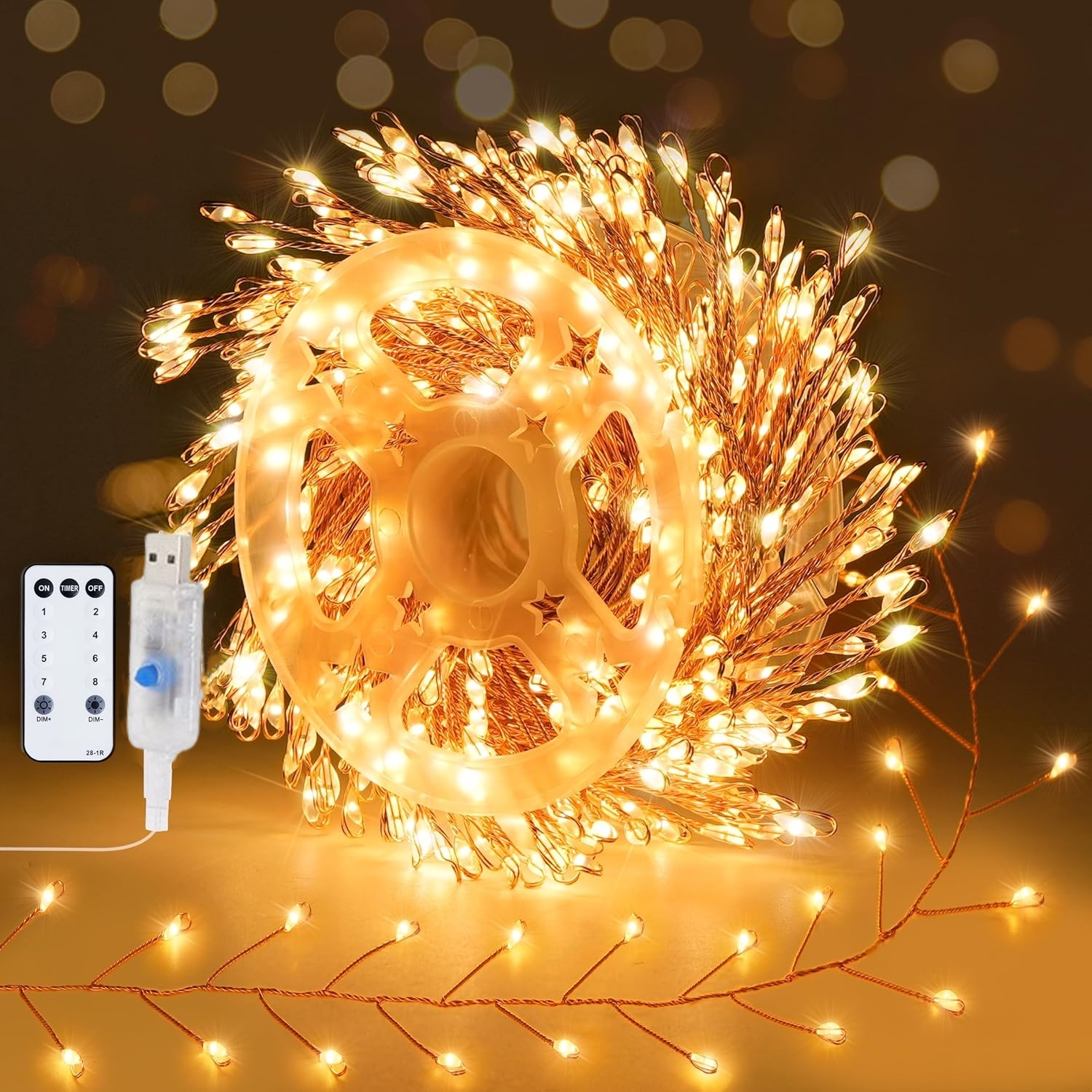 🔥CHRISTMAS ON SALE🔥8 Modes 100-300 Christmas LED Firefly Twinkle String Lights