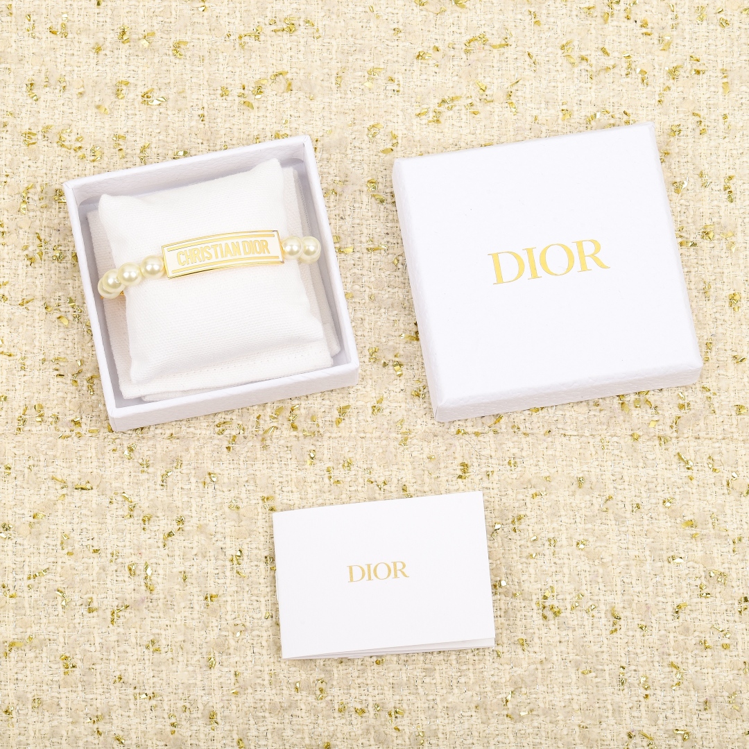 Dior Letter Brand Pearl Bracelet