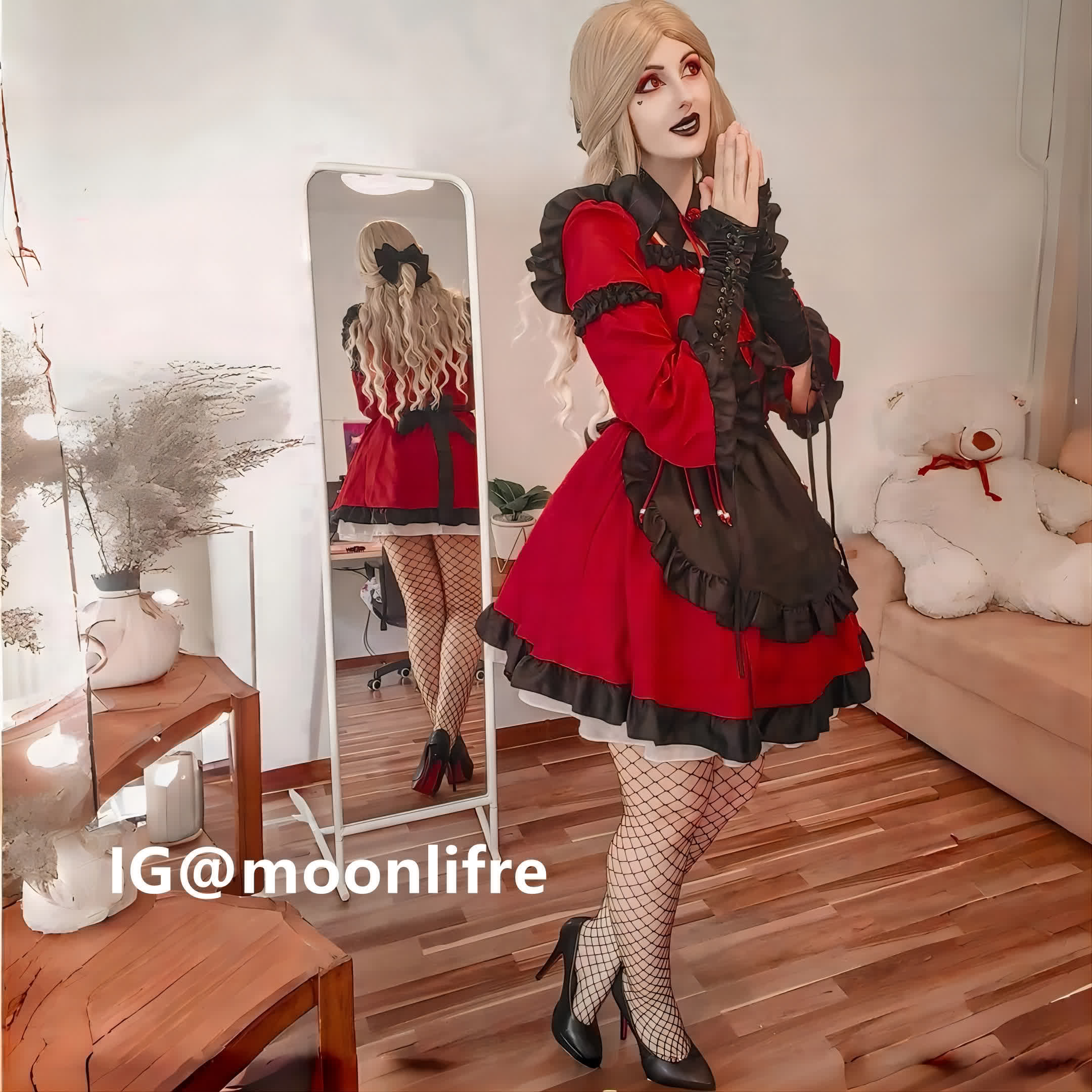 Cosplay Maid Gothic Devil Lolita Dress