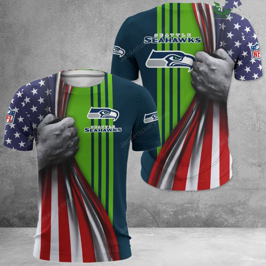 SEATTLE SEAHAWKS 3D HOODIE SKULL0804