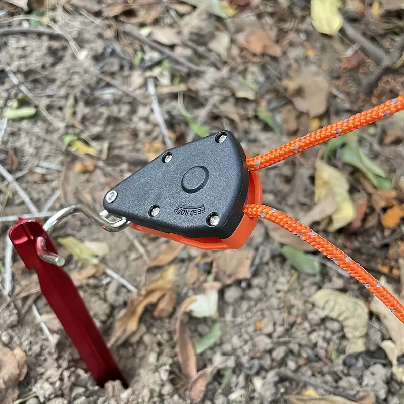 ⛺⛺Ratchet pulley rope hanger tent reflective wind rope