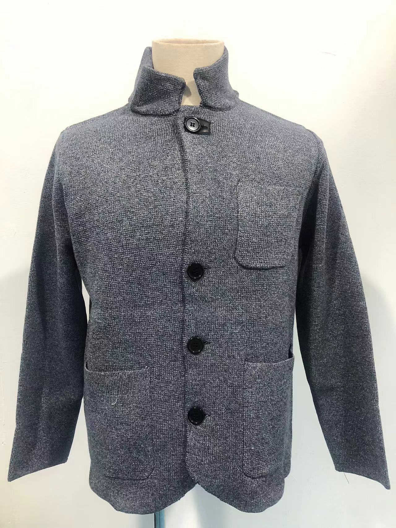 (🎁2024 New Year Hot Sale🎁)MEN'S RETRO GREY KNITTED JACKET