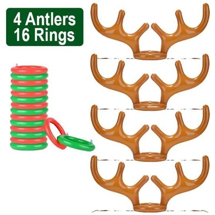 🎄Early Christmas Hot Sale 48% OFF- Reindeer Antler Ring Toss Game