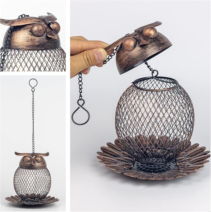 🔥HOT SALE 50% OFF🔥Heavy Duty Copper Metal Mesh Wild Finch Bird Feeder🐦