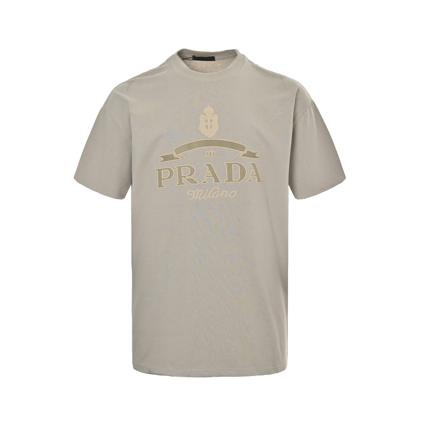 Prada 25ss crown letter embroidered short sleeve