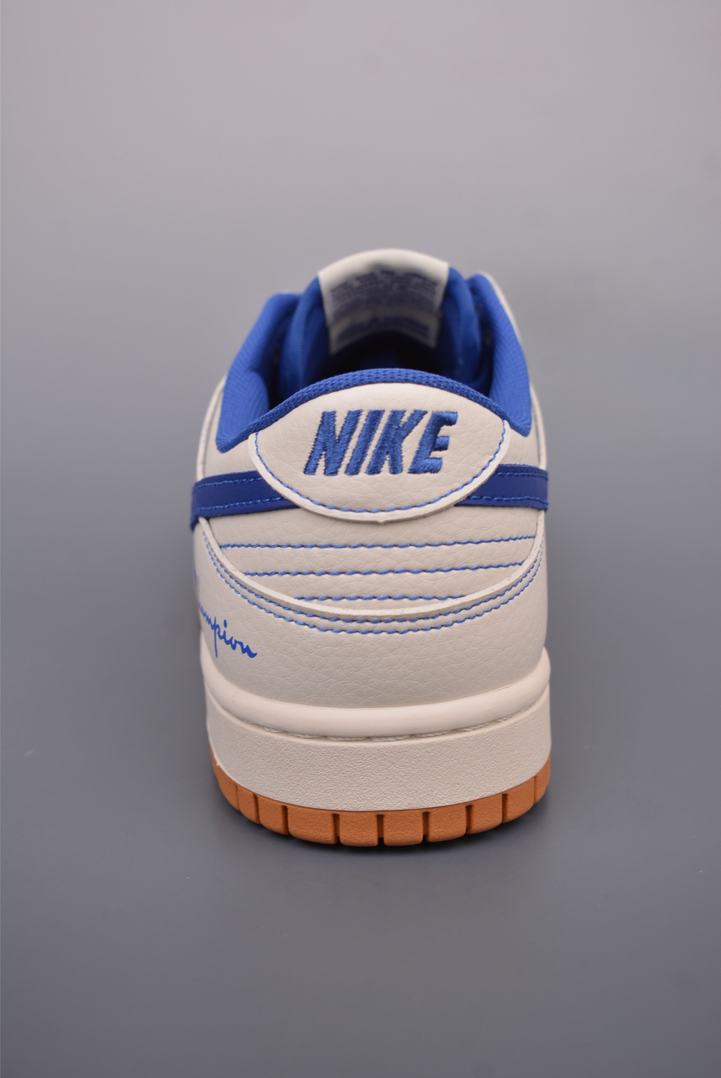 Champion x Nike SB Dunk Low Nezha joint sports shoes Beige Blue XX9923-023