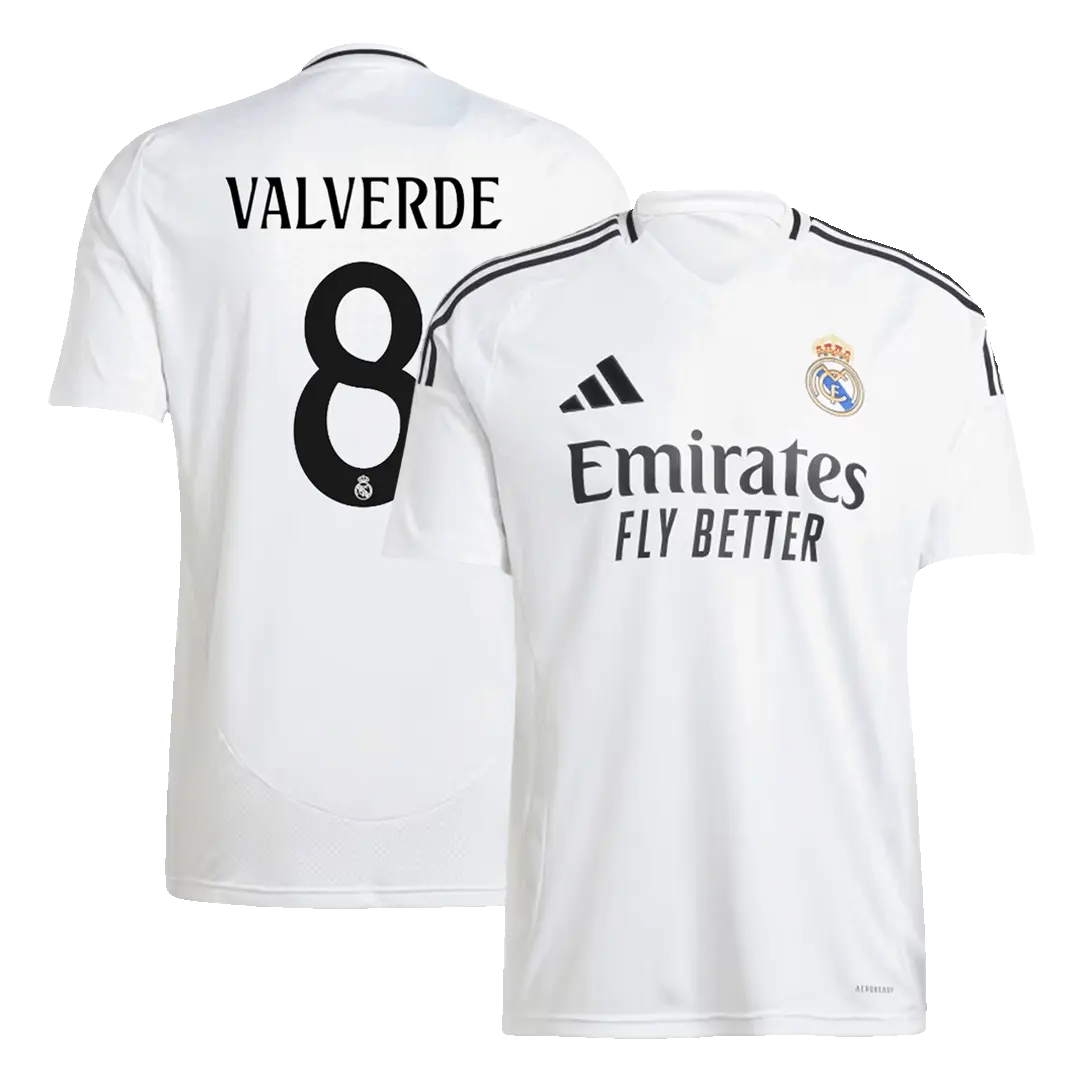 Real Madrid VALVERDE #8 Home Football Shirt 2024/25