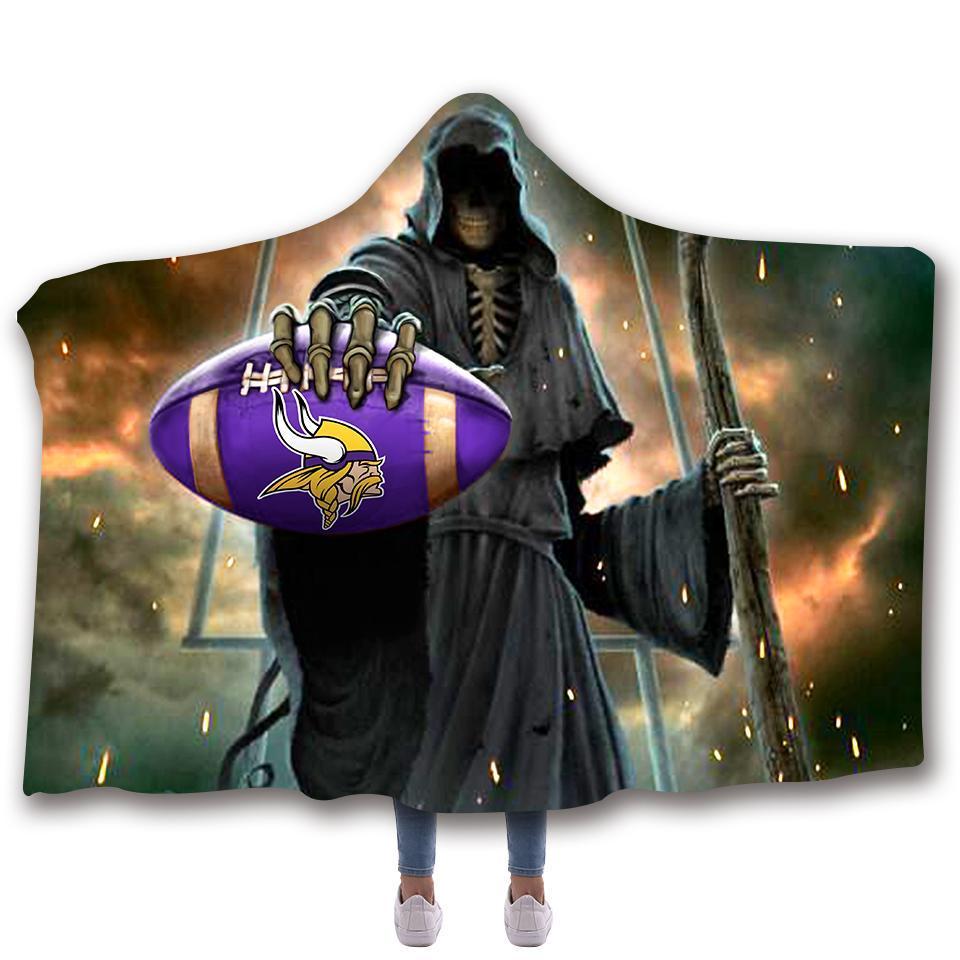 MINNESOTA VIKINGS CLASSIC 3D HOODED BLANKET