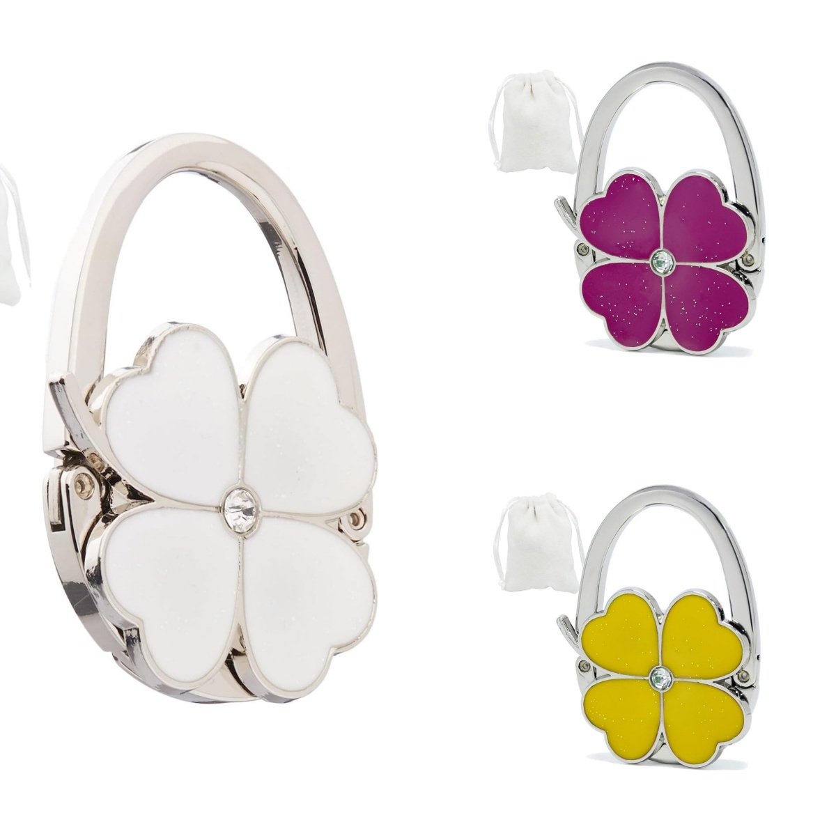 💖Last Day 49% OFF💖Clover Design Foldable Handbag Hanger Table Hook Holder