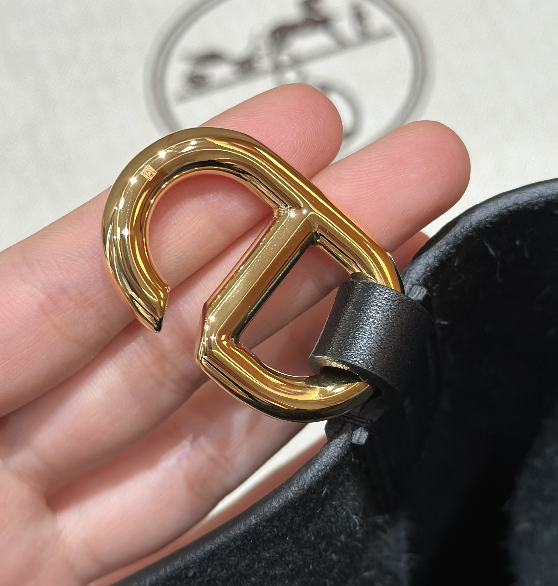 Hermès in the loop 89noir (handmade to order)