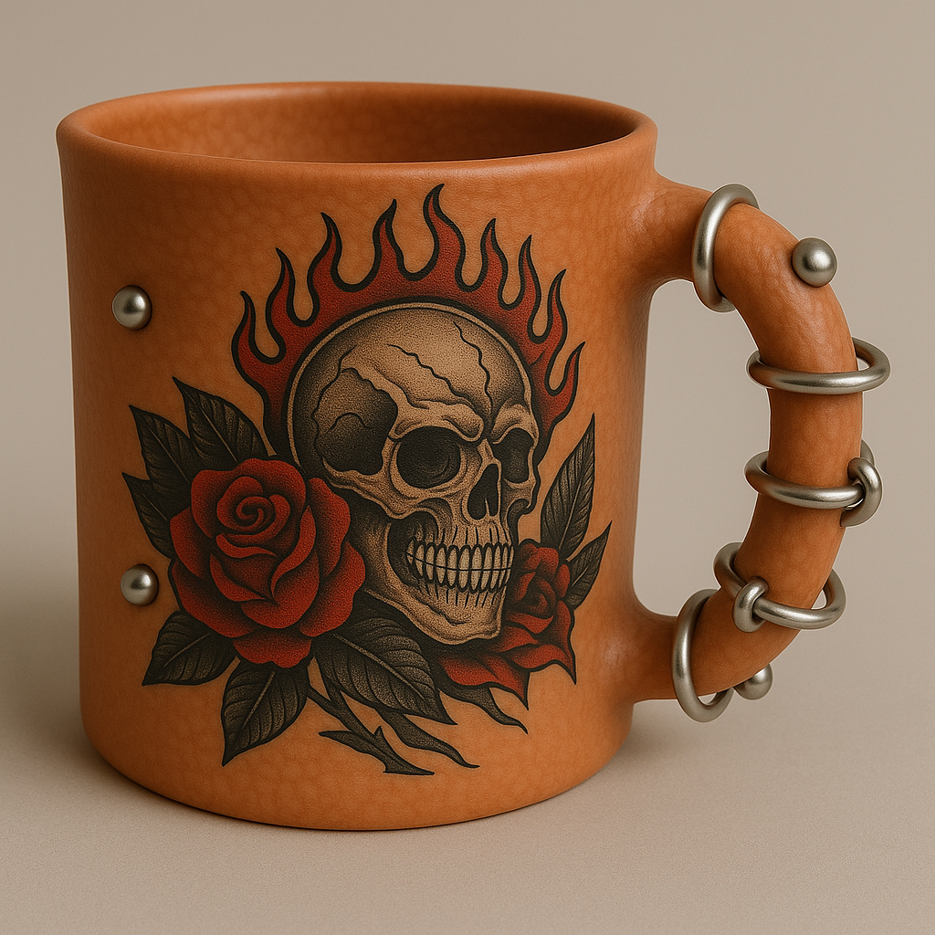 Punk Skull Tattoo Mug
