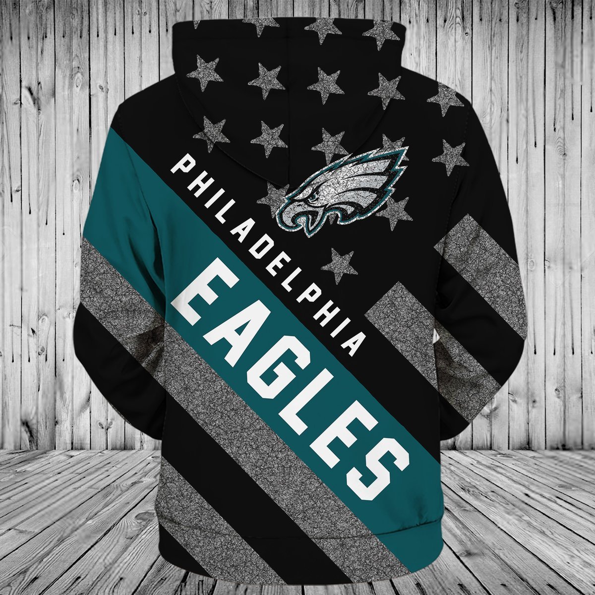 EAGLES HOODIE 3D FLAG3