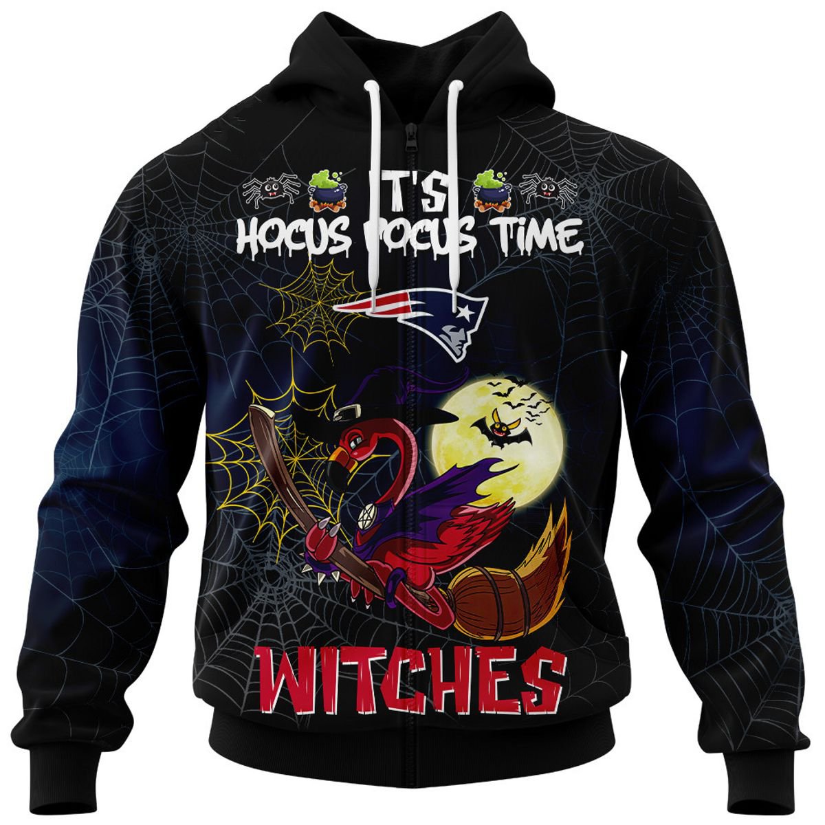 NEW ENGLAND PATRIOTS 3D HOODIE HALLOWEEN002