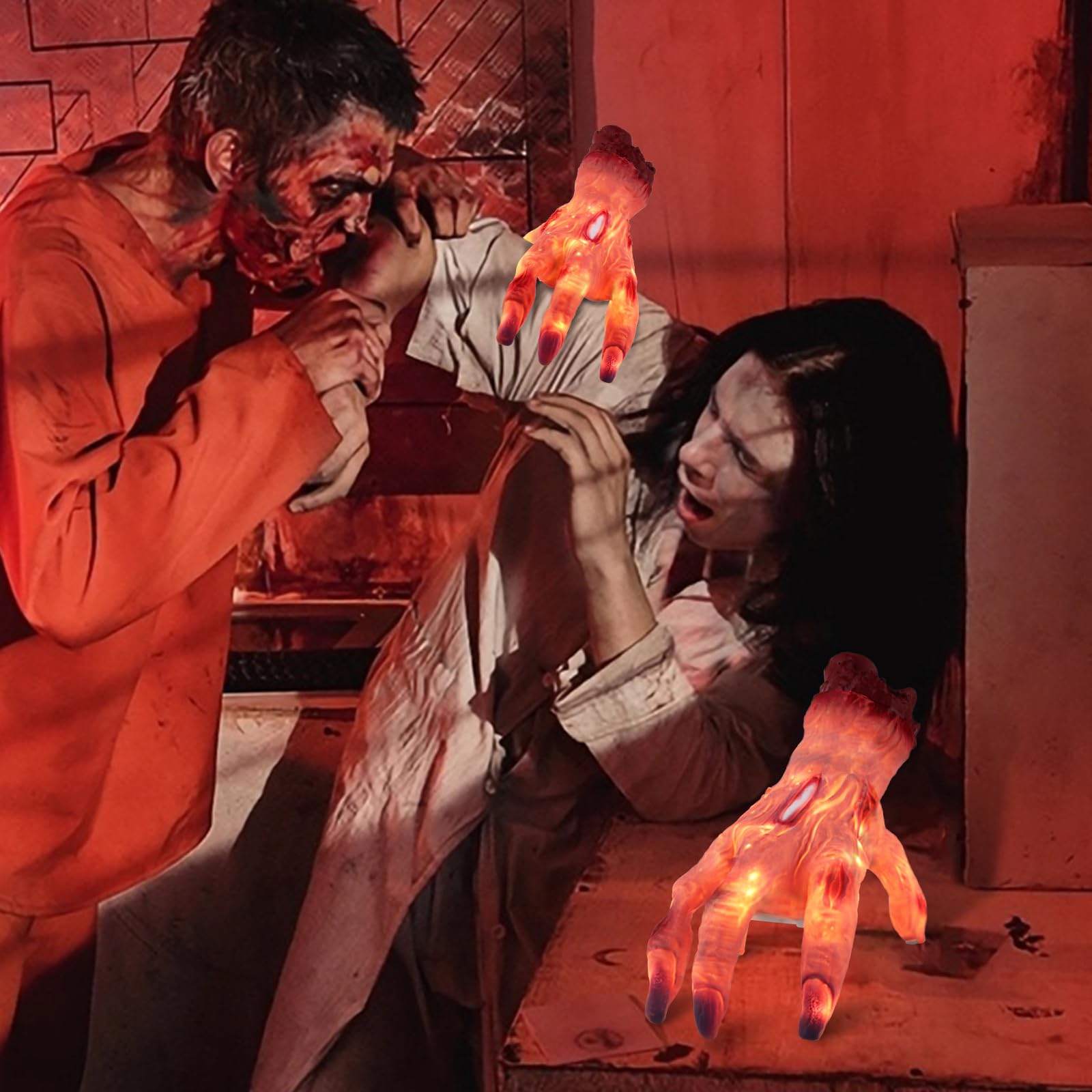Crawling LED Zombie Hand with Motion Sensor & Spooky Sound