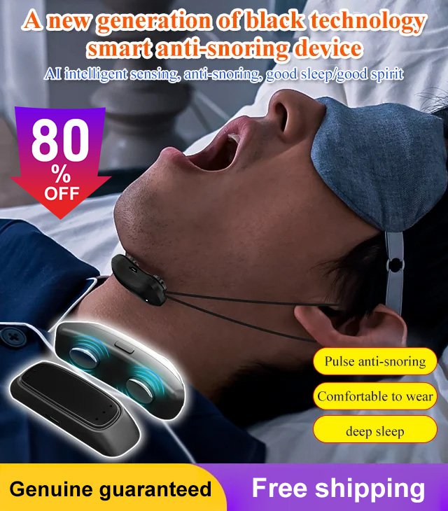 (🔥Last Day Promotion-SAVE 50% OFF)2023 New Upgrated Smart Anti-Snoring Device-BUY 2 GET 10% OFF & FREE SHIPPING