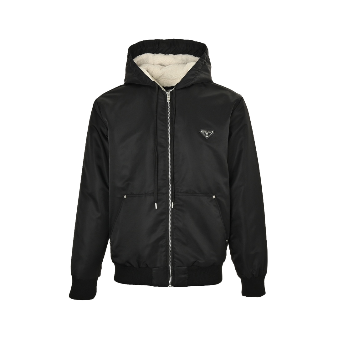 Prada 24Fw sherpa hooded jacket