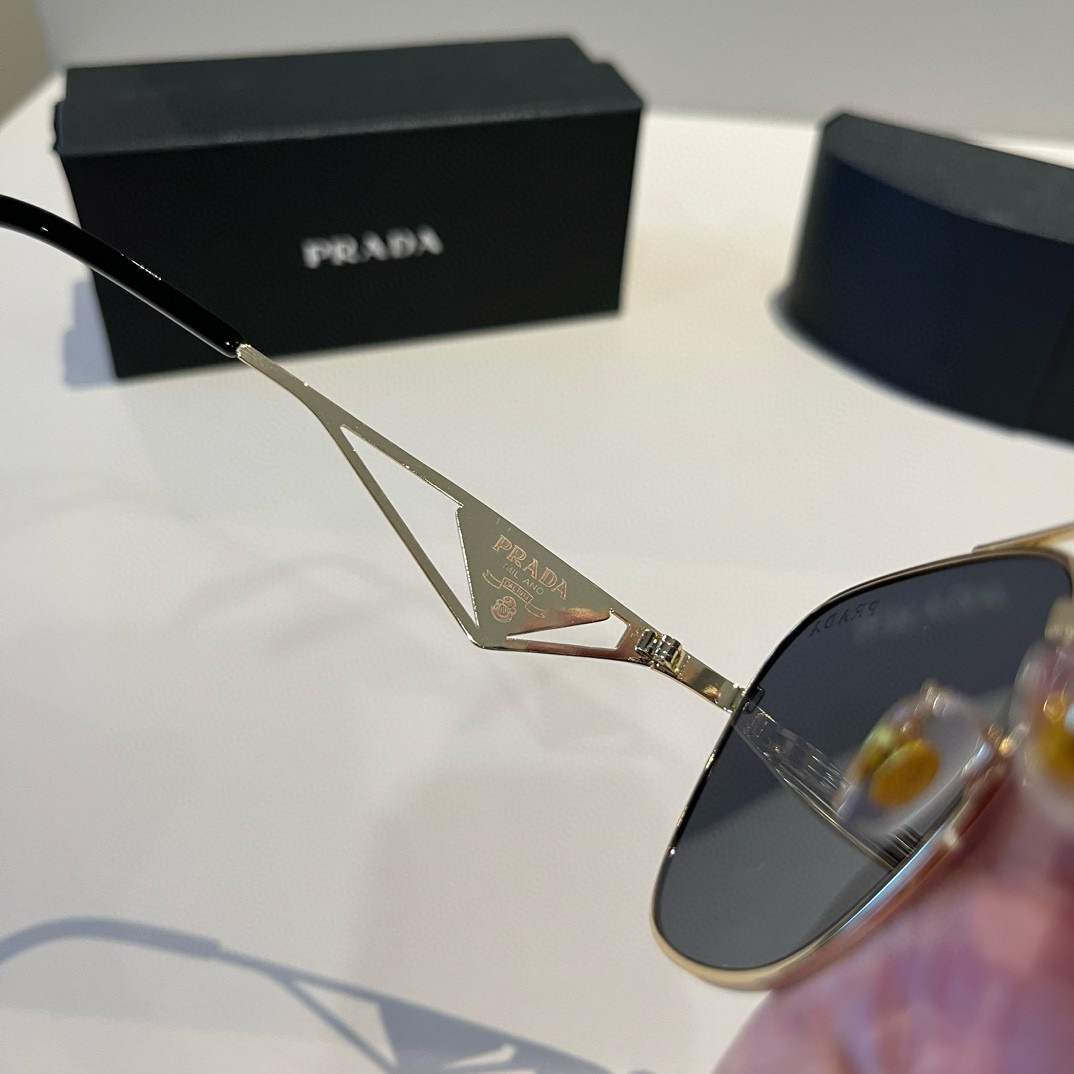 Prada round frame sunglasses
