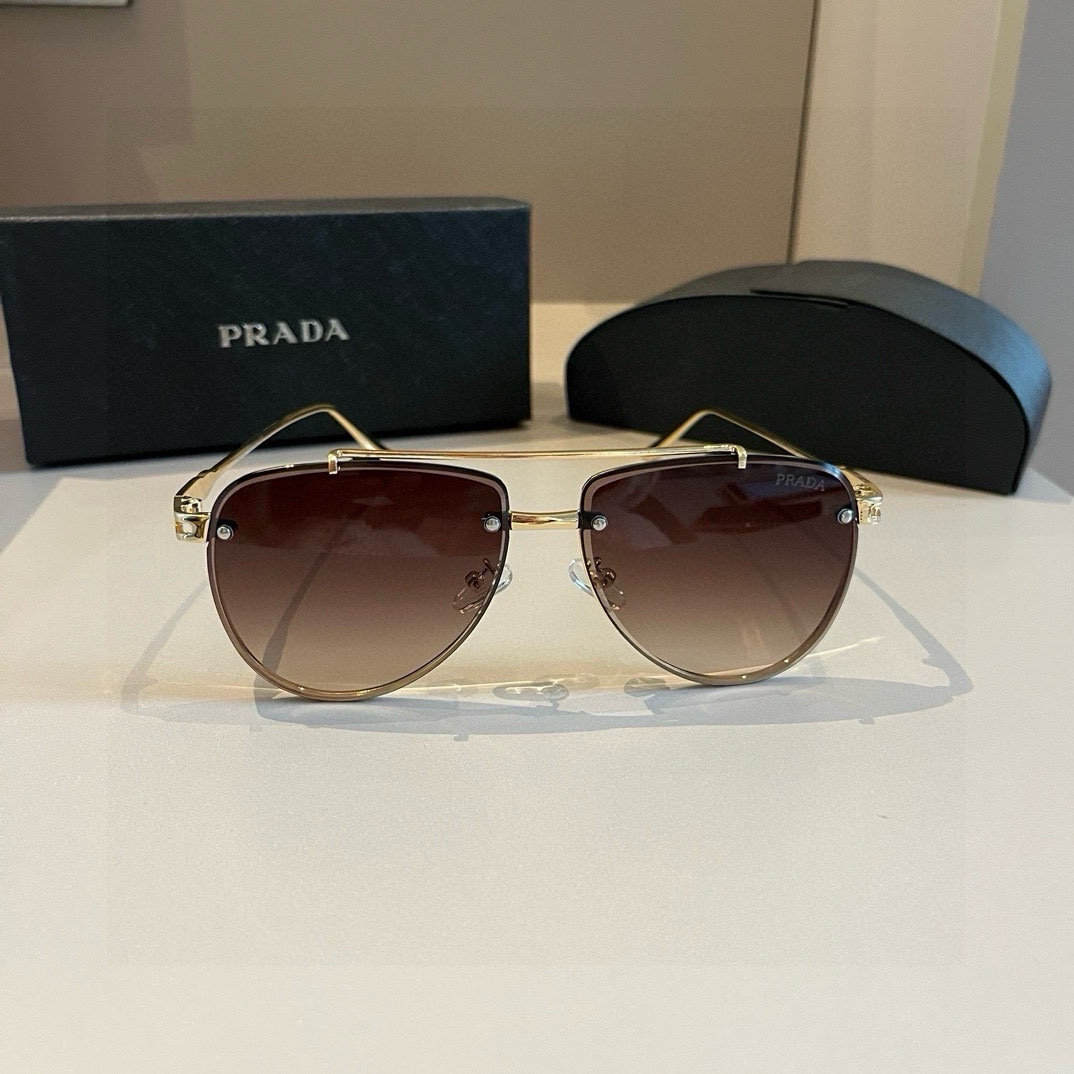 Prada round frame sunglasses