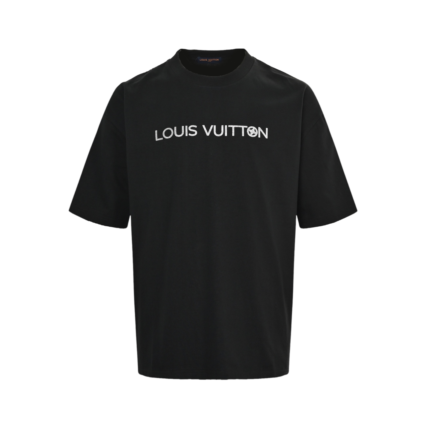 Louis Vuitton 25ss short-sleeved shirt with silver lettering
