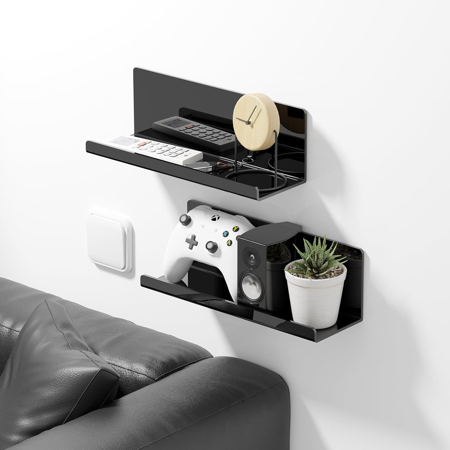 Acrylic Floating Shelves for Wall No Drilling