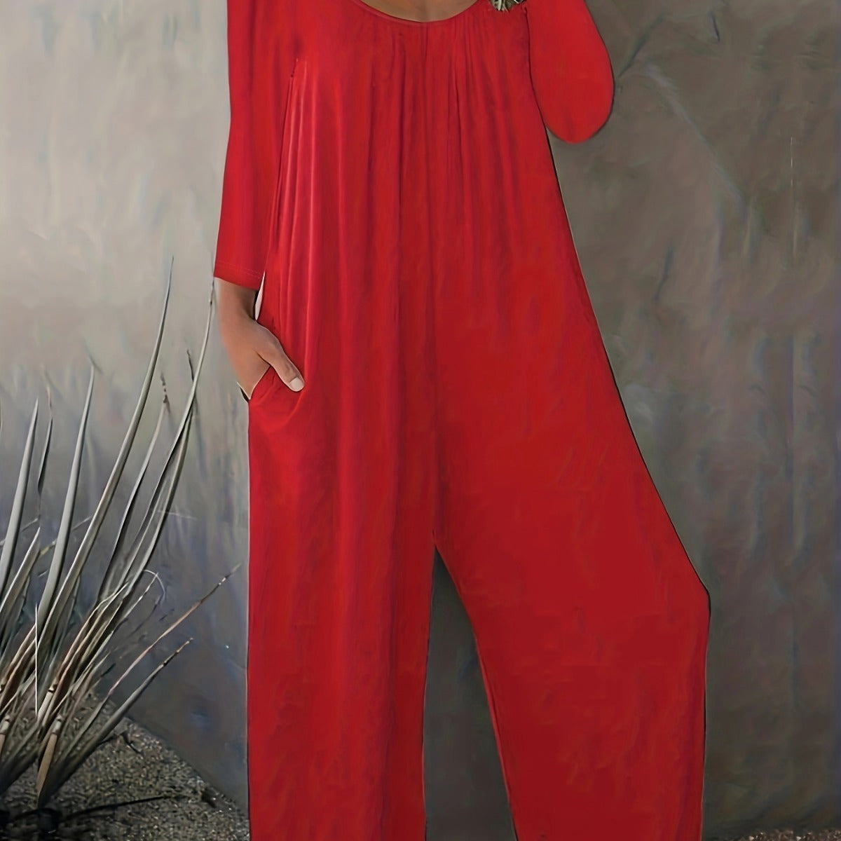 Loose Casual Long-Sleeved Jumpsuit for Women