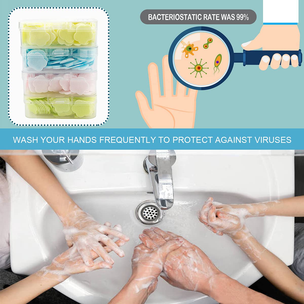 🔥Mother's Day Sale 50%-Portable Soluble Soap Paper🔥BUY 2 GET 10%OFF&FREE SHIPPING🔥